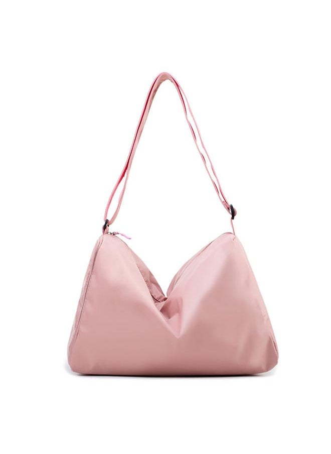 Women Men Gym Exercise Dry Wet Separation Handbag Training Workout Shoulder Bag (Pink)