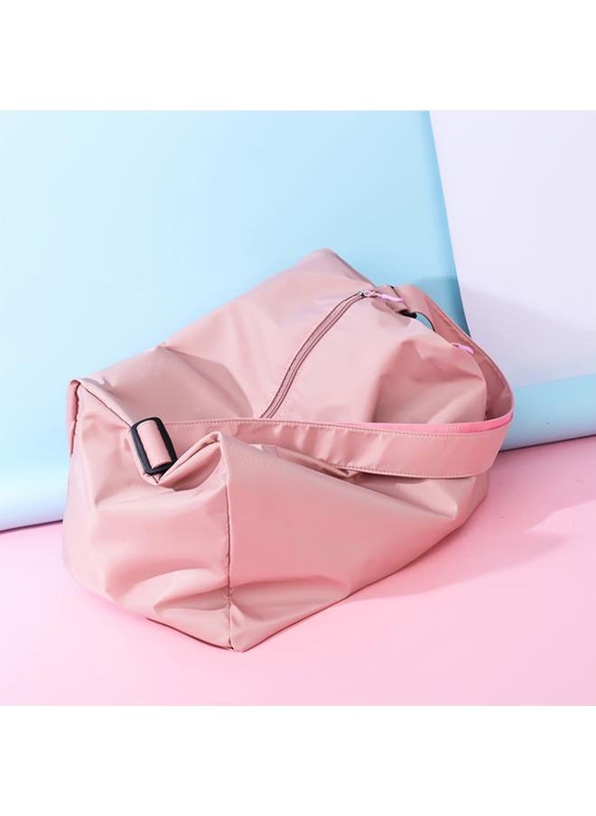 Women Men Gym Exercise Dry Wet Separation Handbag Training Workout Shoulder Bag (Pink)