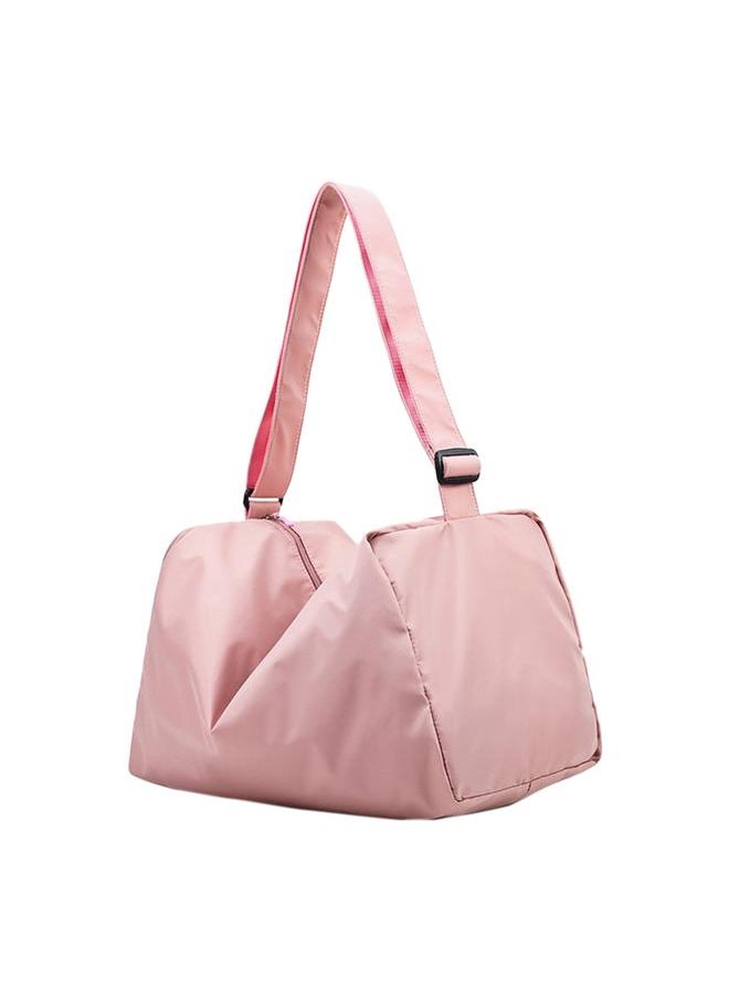 Women Men Gym Exercise Dry Wet Separation Handbag Training Workout Shoulder Bag (Pink)