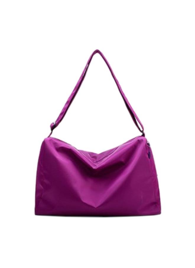 Women Men Gym Exercise Dry Wet Separation Handbag Training Workout Shoulder Bag (Purple)