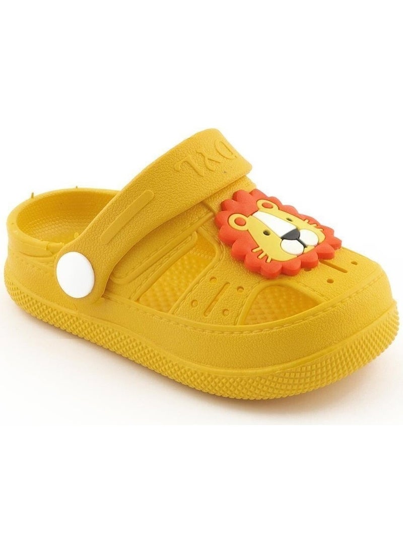 BK1001 Non-Slip Lion Patterned Kids Sandals Slippers
