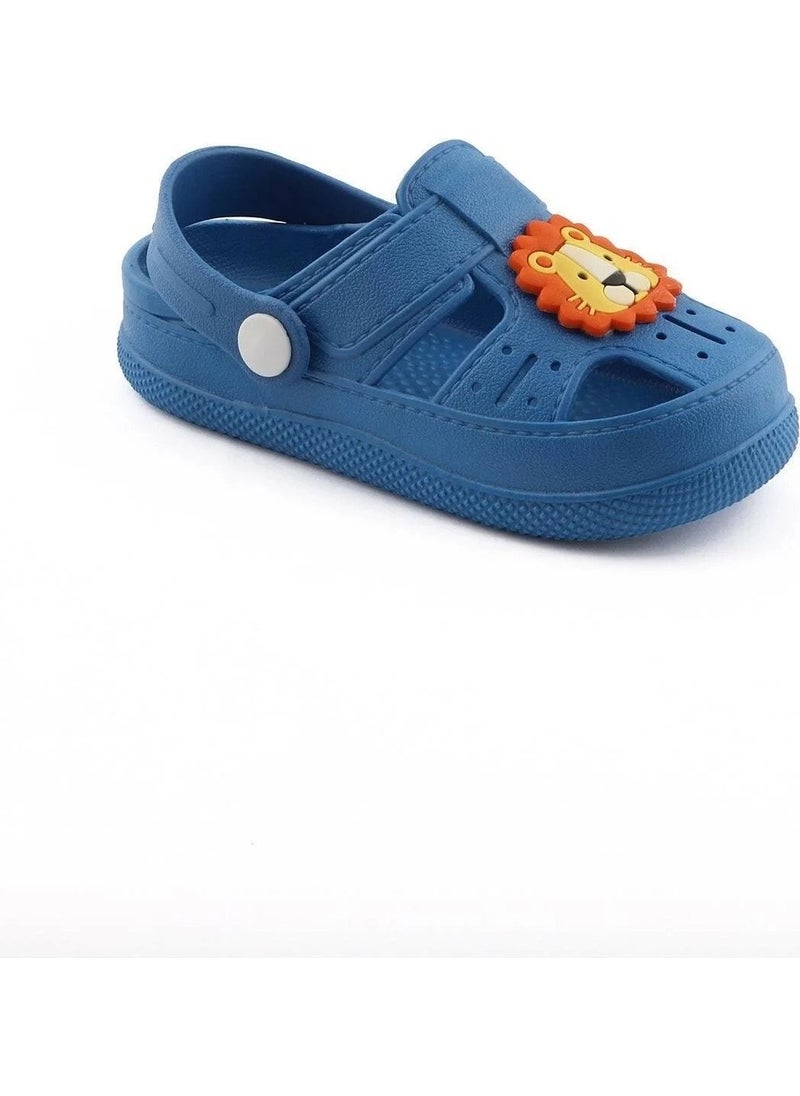 BK1001 Non-Slip Lion Patterned Kids Sandals Slippers