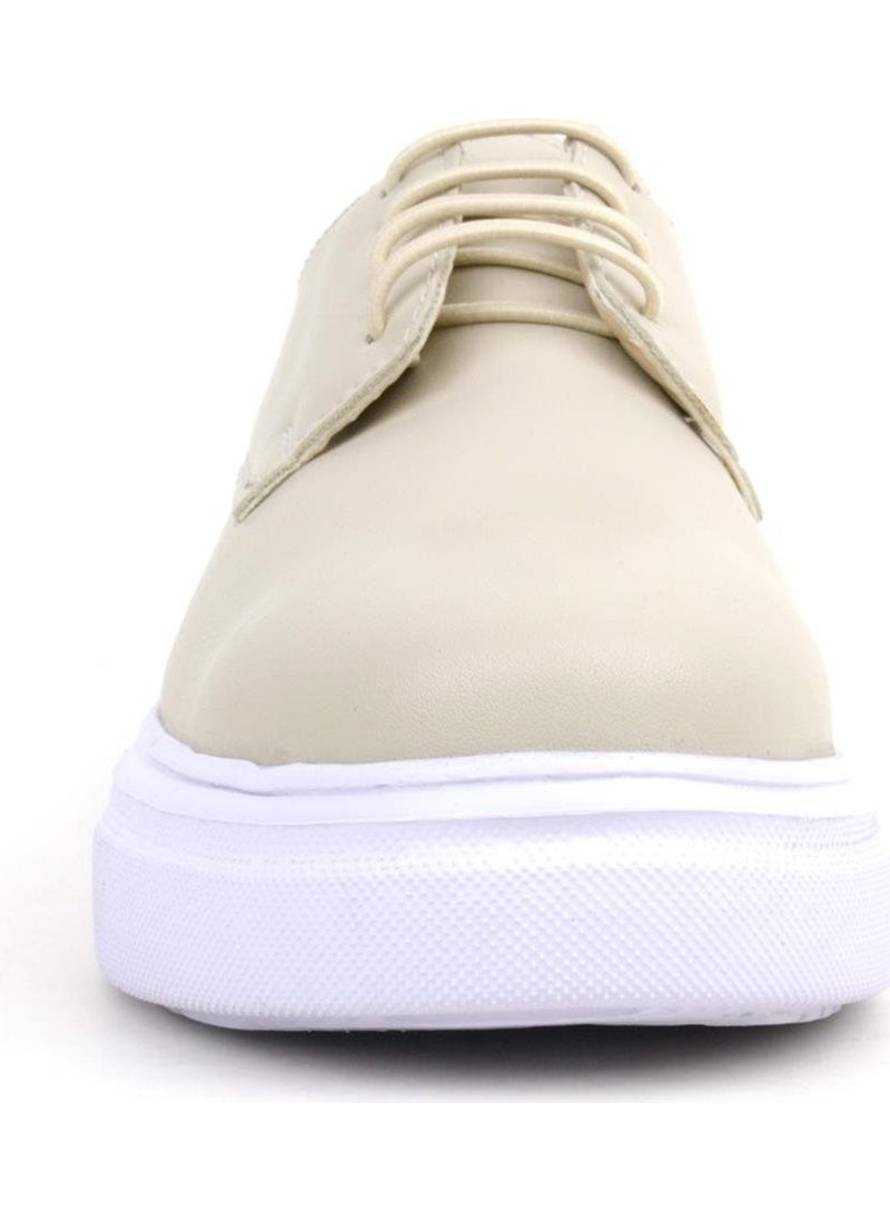 Derby Cream Skin High Sole Kids Classic Shoes