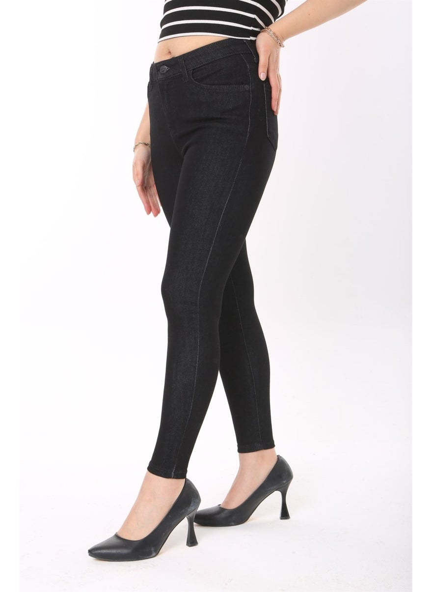 Blue High Waist Skinny Jeans Jeans C596