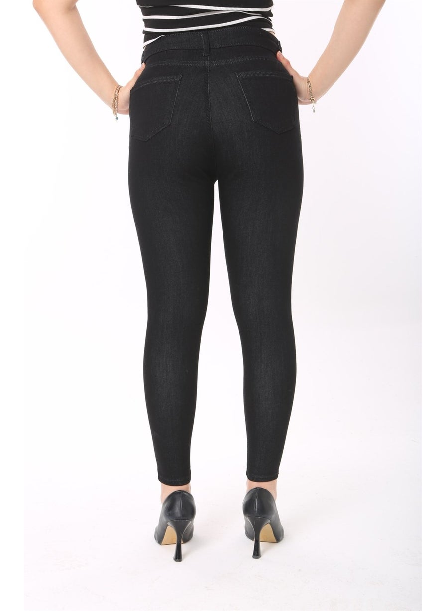 Blue High Waist Skinny Jeans Jeans C596