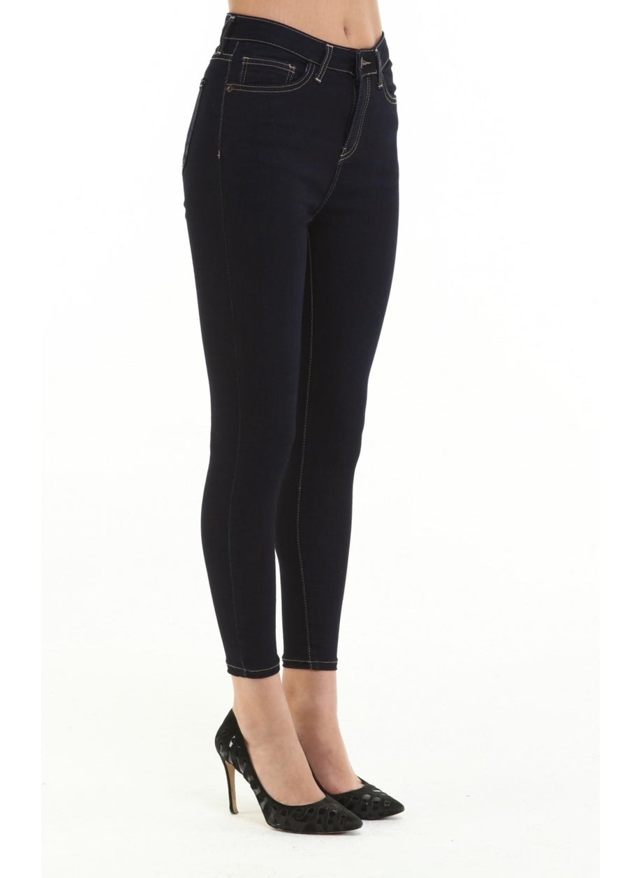 Blue High Waist Skinny Jeans Jeans C596