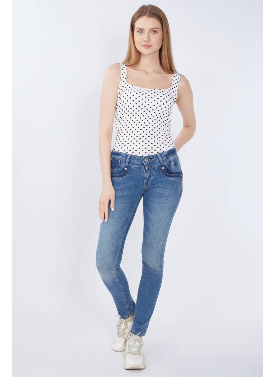 Zipper Detailed Women's Jeans