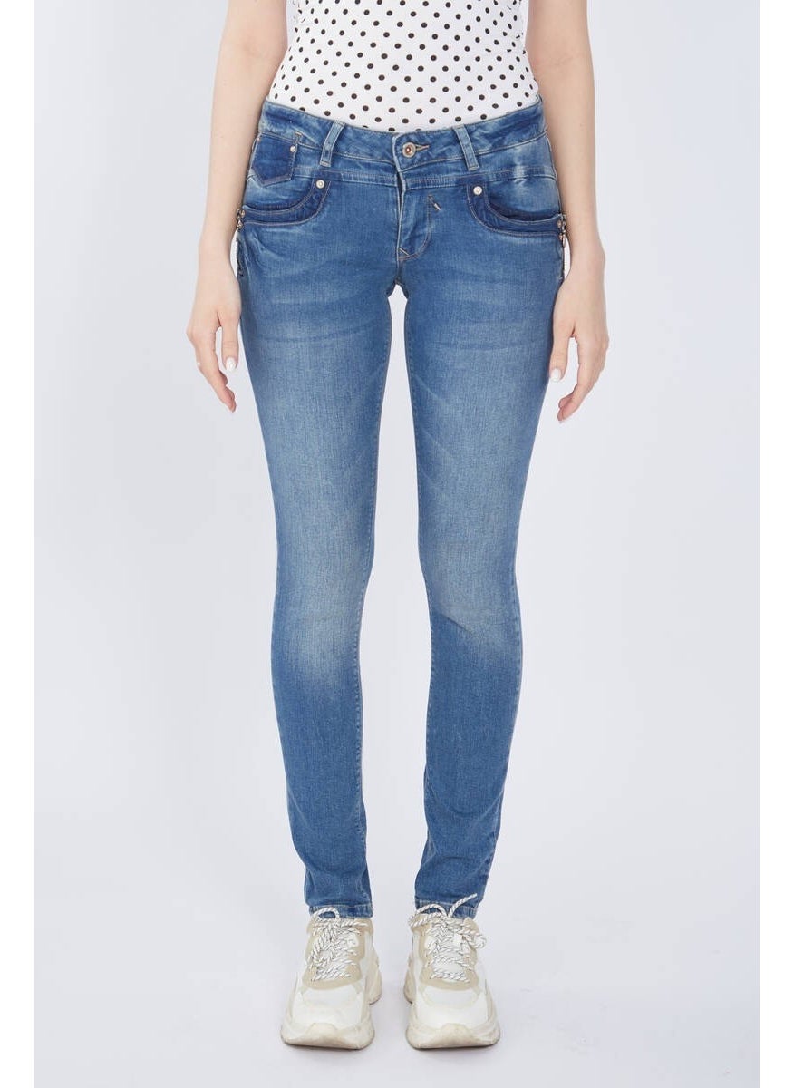 Zipper Detailed Women's Jeans