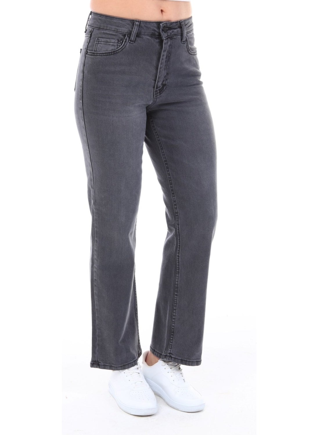 Women's High Waist Casual Jeans Plus Size Jeans - C602