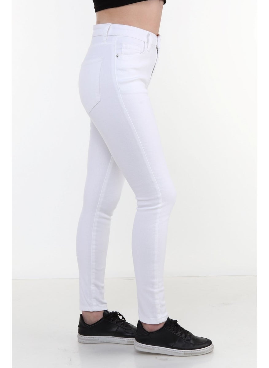 Blue High Waist Skinny Jeans Jeans C596
