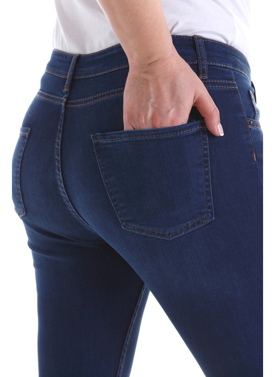 Women's Parlament Blue Stonewashed High Waist Jeans Skinny Fit Jeans Plus Size - C597