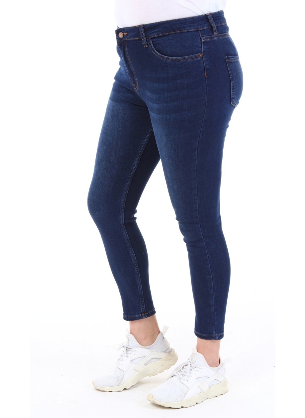 Women's Parlament Blue Stonewashed High Waist Jeans Skinny Fit Jeans Plus Size - C597