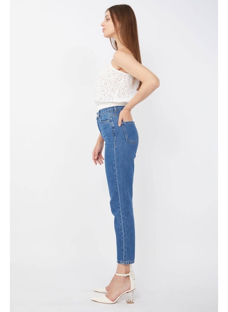 Women's Mom Jeans Blue