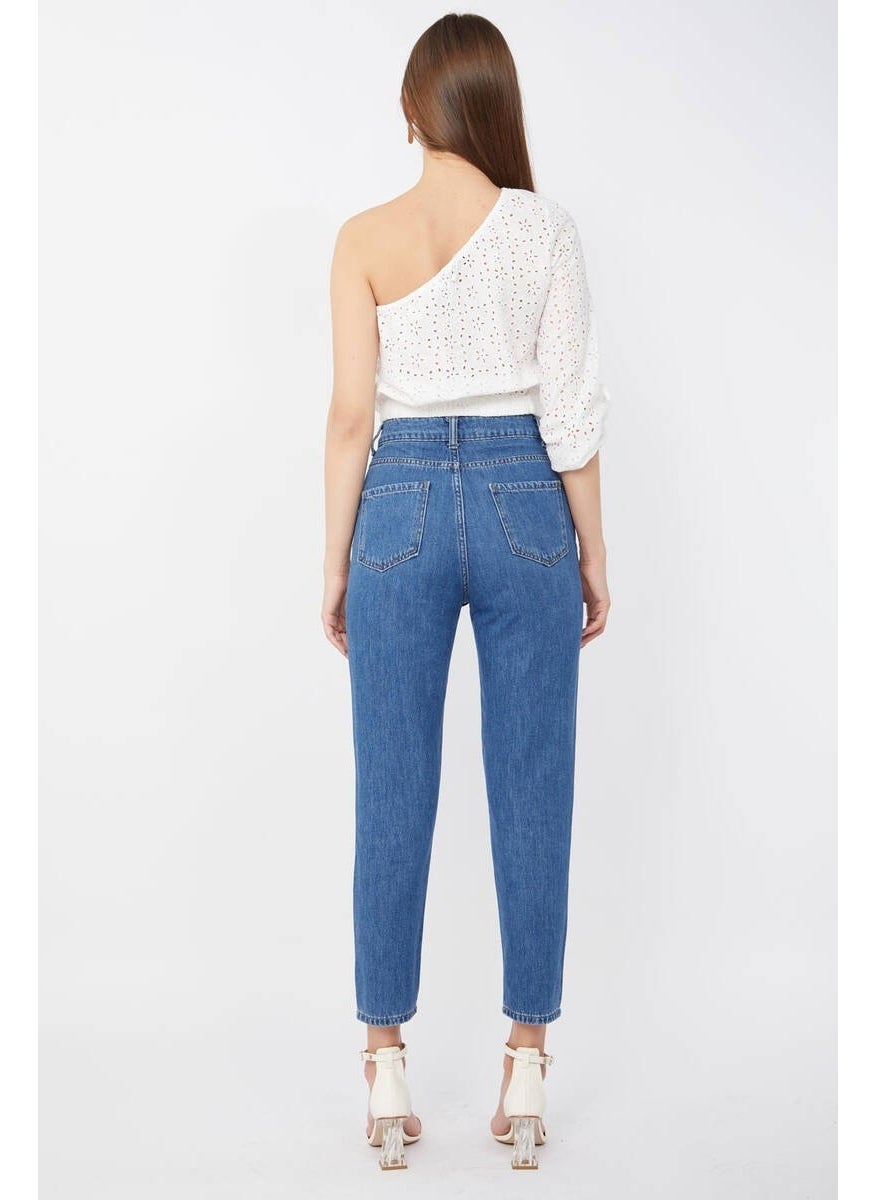 Women's Mom Jeans Blue
