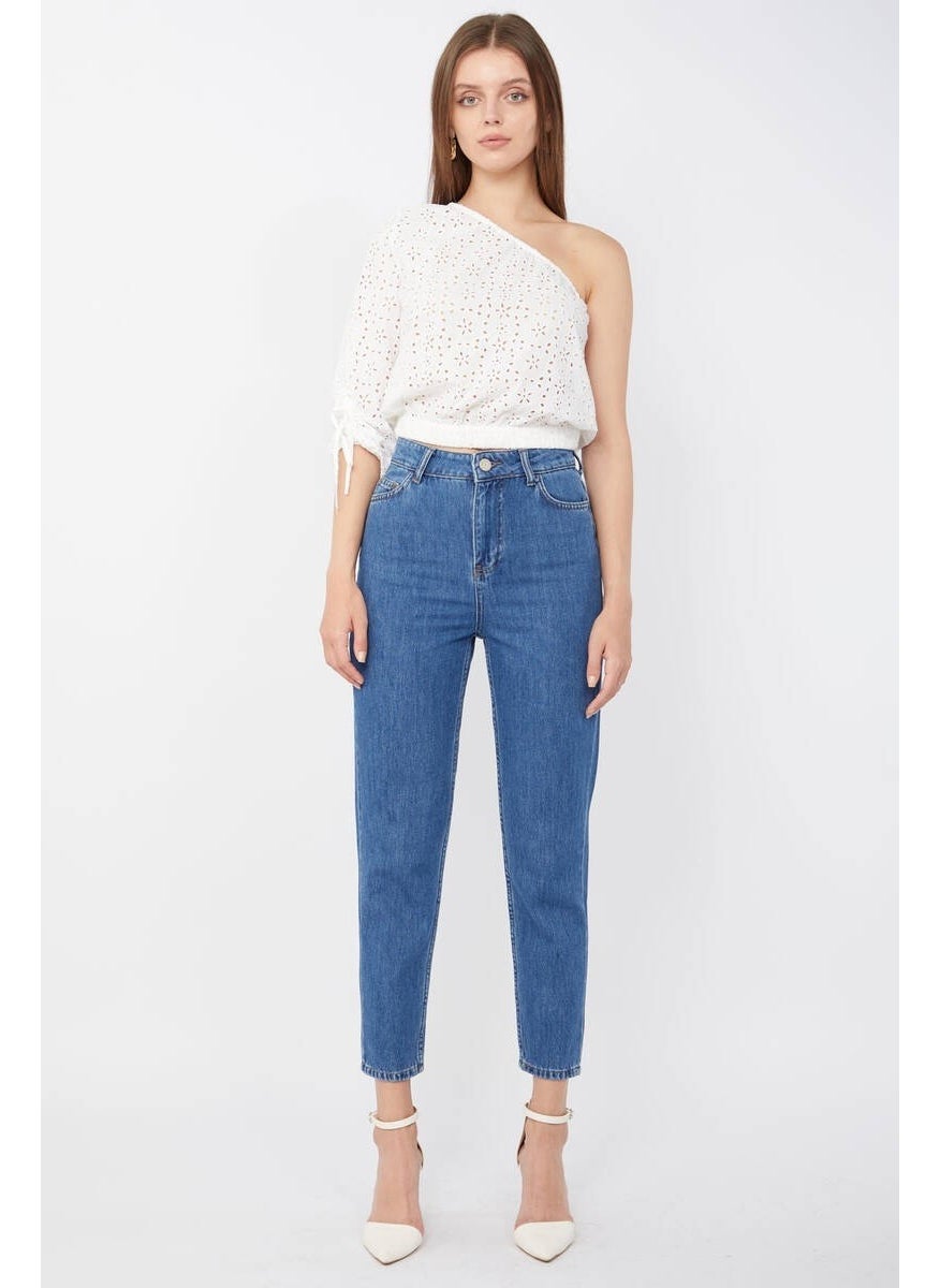 Women's Mom Jeans Blue