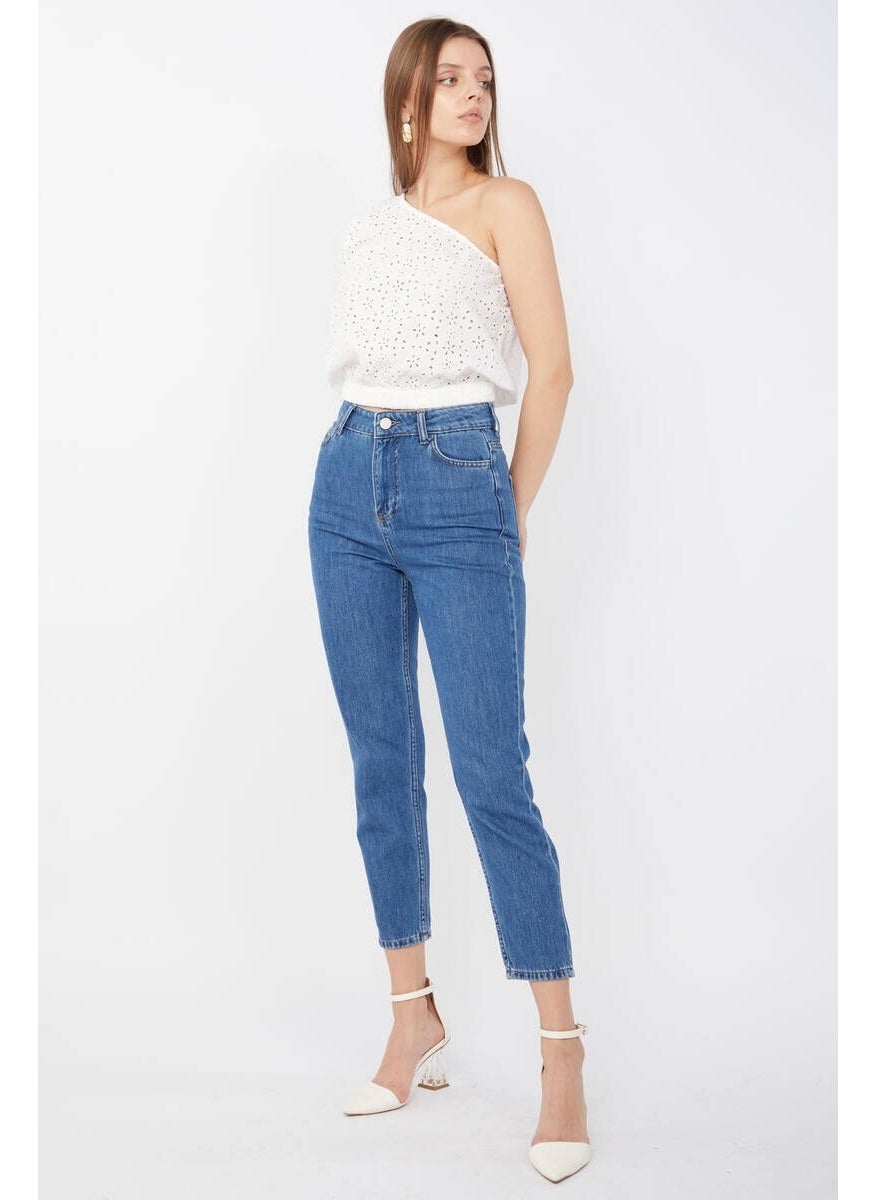 Women's Mom Jeans Blue