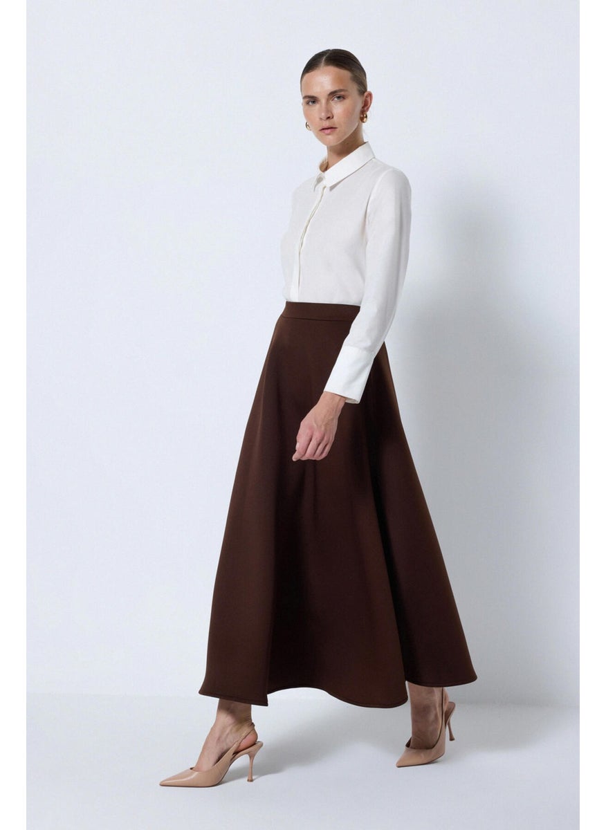 Puffy Scuba Skirt