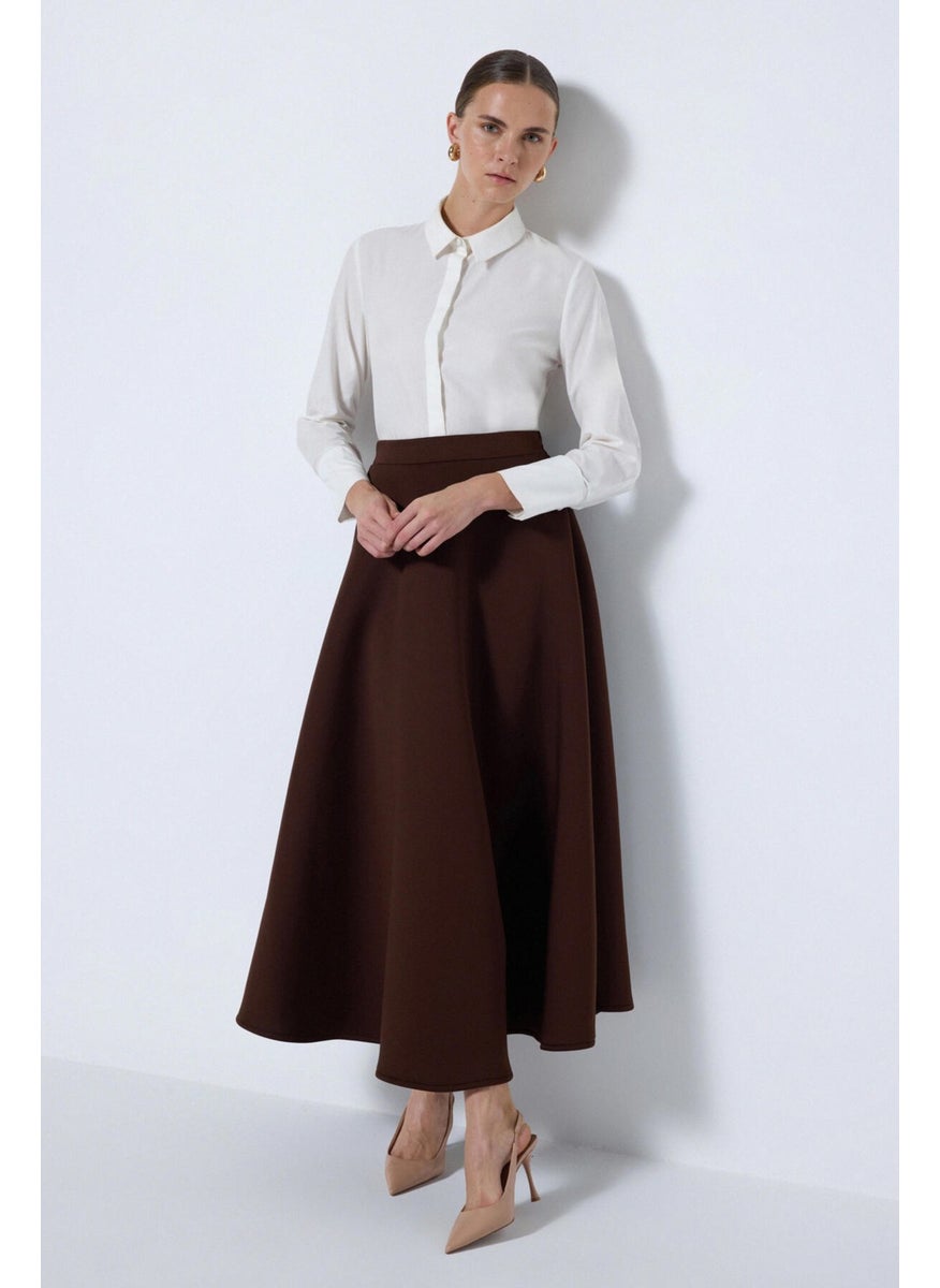 Puffy Scuba Skirt