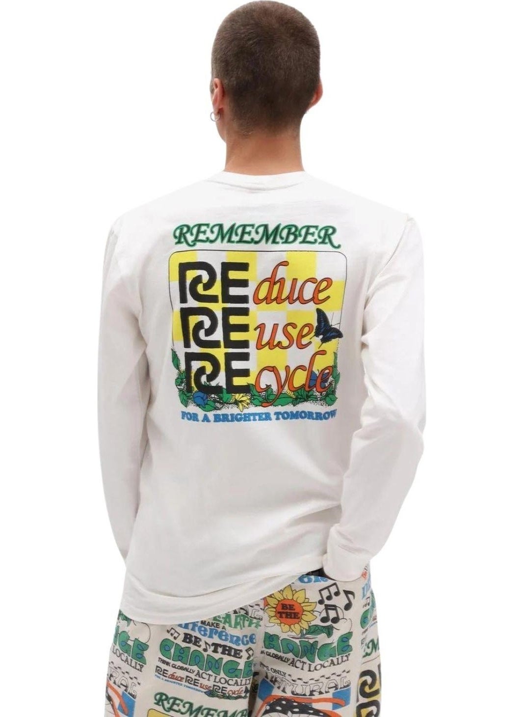Eco Positivity Ls Cream T-Shirt