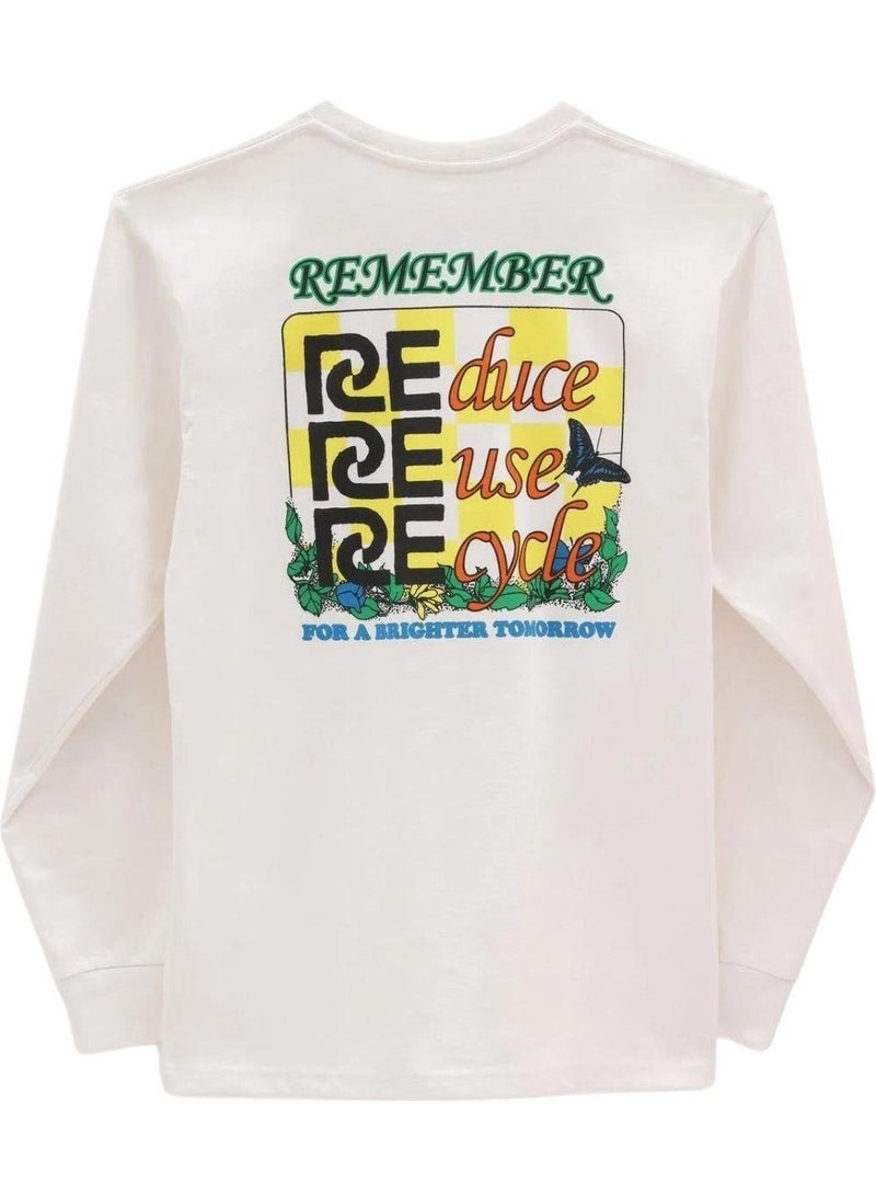 Eco Positivity Ls Cream T-Shirt