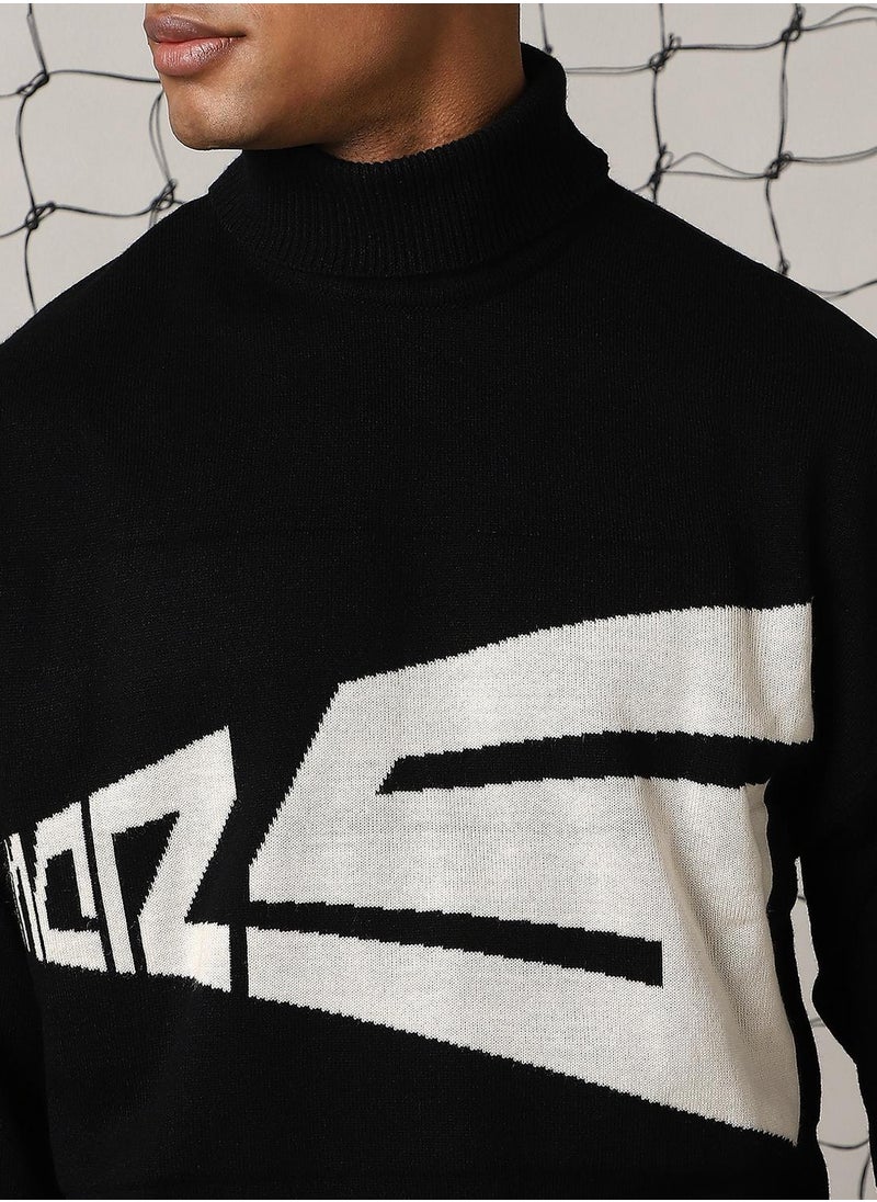 Men's Multicoloured 100% Acrylic Solid Oversized Sweater