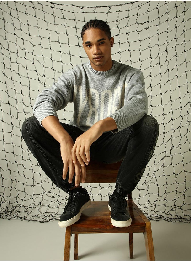 Men's Multicoloured 100% Acrylic Solid Oversized Sweater