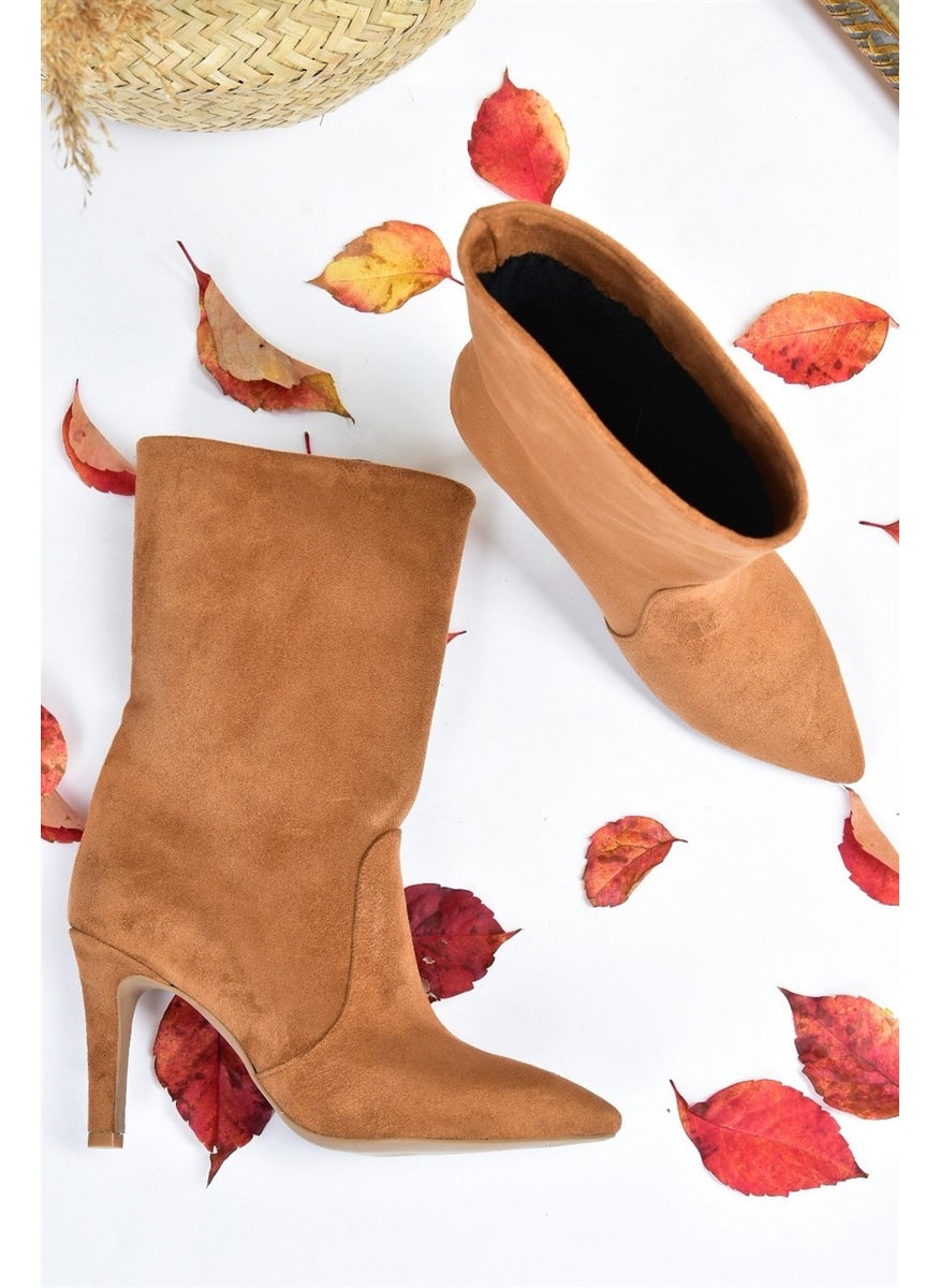 Tan Suede Women's Boots L404891302