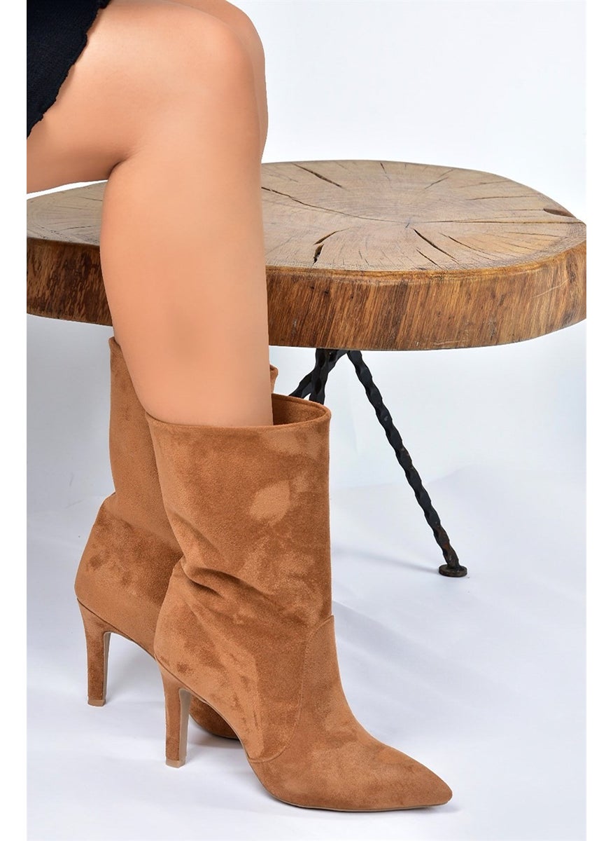 Tan Suede Women's Boots L404891302