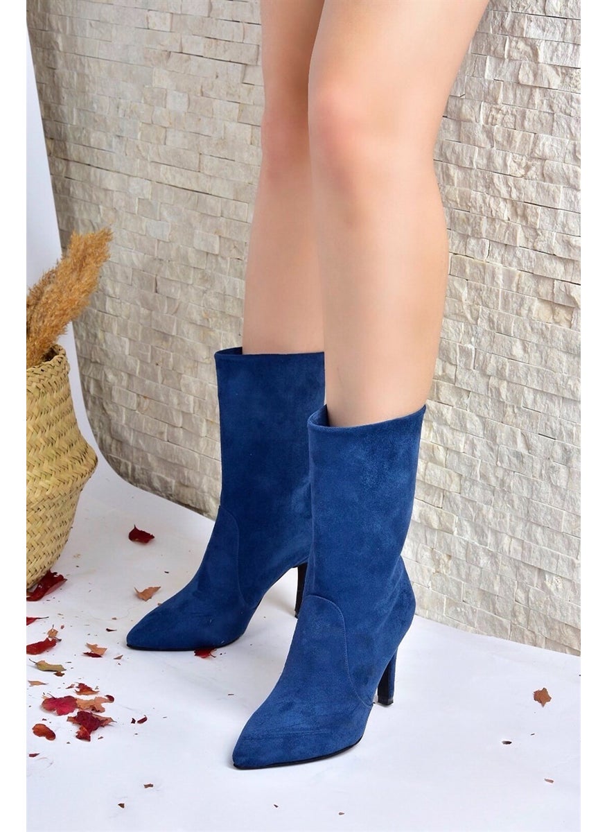 Suede Thin Heel Women's Boots L404891302