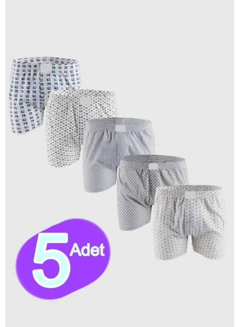 Men's Eco Pack 5-Piece Printed Boxers