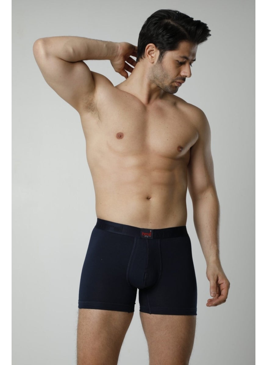 300 Cotton Lycra Men's Boxer Briefs - Navy Blue