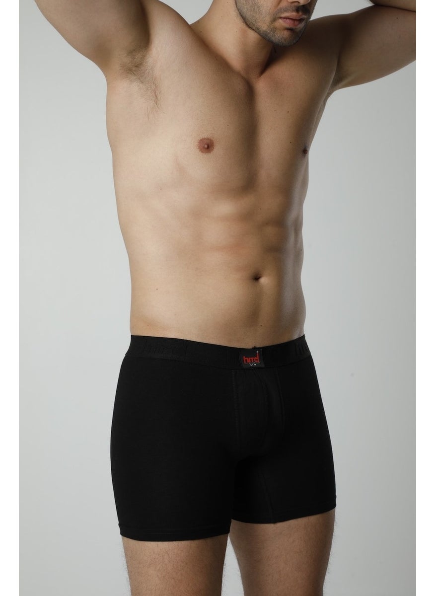 300 Cotton Lycra Men's Boxer Briefs - Black