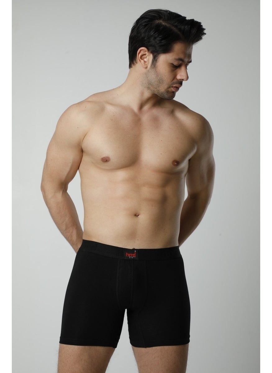 300 Cotton Lycra Men's Boxer Briefs - Black