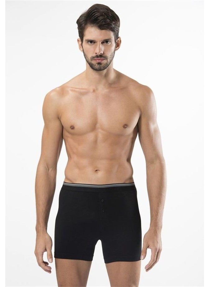 135 Lycra Buttoned Boxer Double Pack