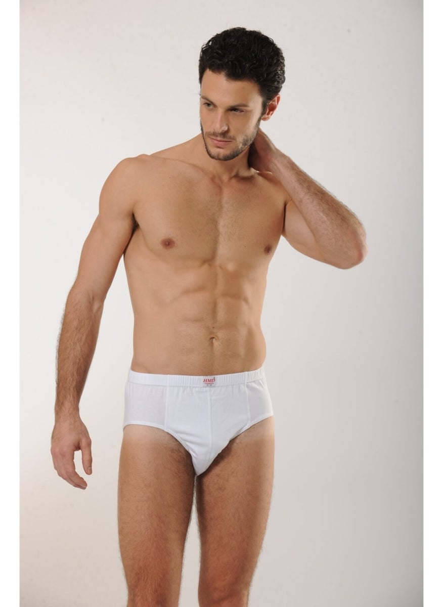 200 6 Pcs Cotton Slip Men's Briefs - White