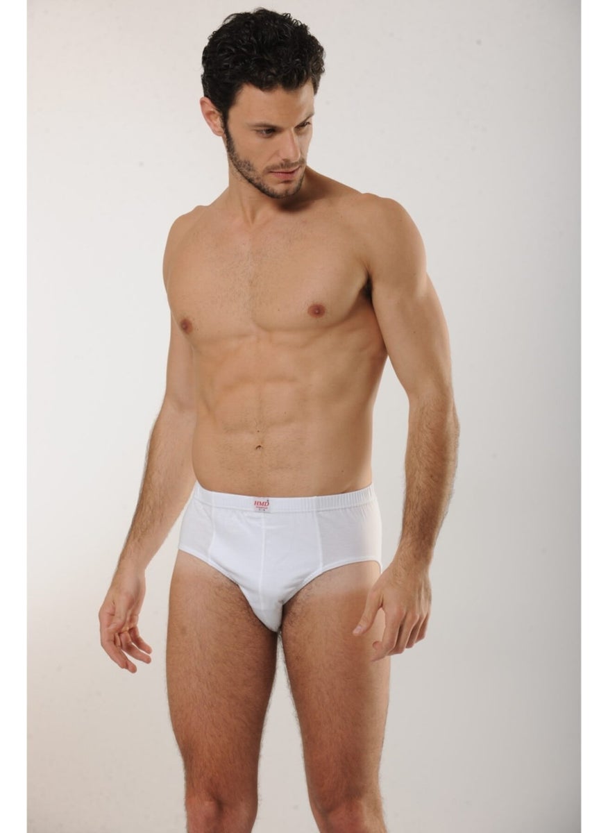 200 6 Pcs Cotton Slip Men's Briefs - White