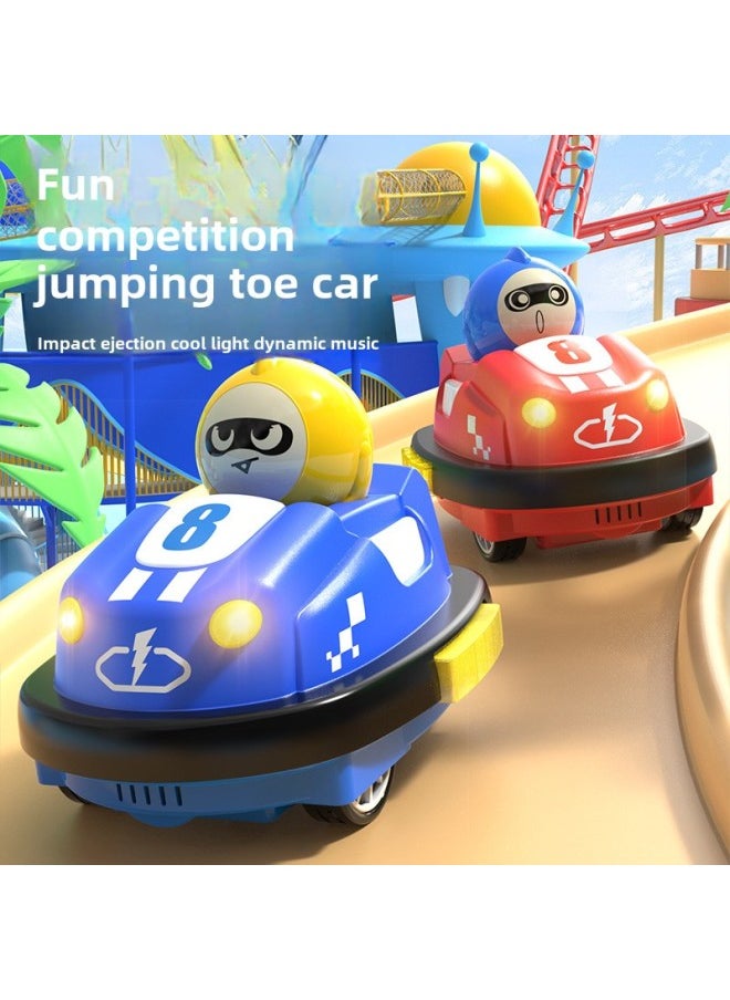 Double Battle Remote Control Bumper Car Toy Competitive Kart Parent-Child Interactive Toy Car Children's Day Gift-Color:Double Sports Ejection Bumper Car  Charging