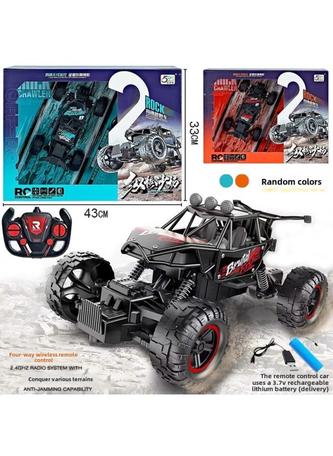 1:16 Six-wheel Off-road Climbing Four-way Remote Control Car Mountain Big Foot Model Car Boys Outdoor Toys-color:54469  Boxed  Random Color 585-22