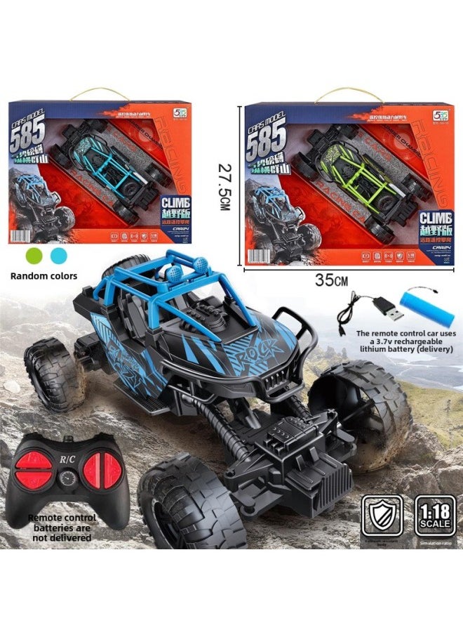 1:16 Six-wheel Off-road Climbing Four-way Remote Control Car Mountain Big Foot Model Car Boys Outdoor Toys-color:54469  Boxed  Random Color 585-22