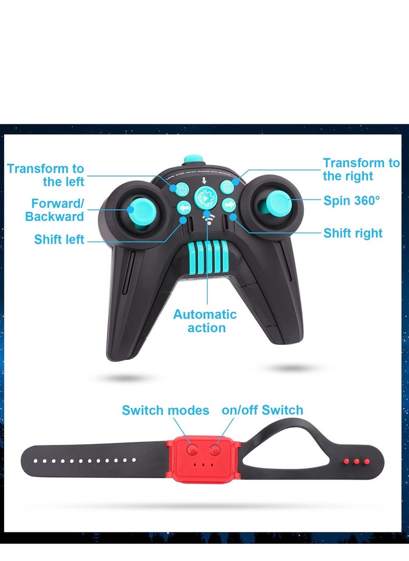 RC Stunt Car,Gesture Sensing Electric Car,4WD Remote Control Car Transform with Light & Music