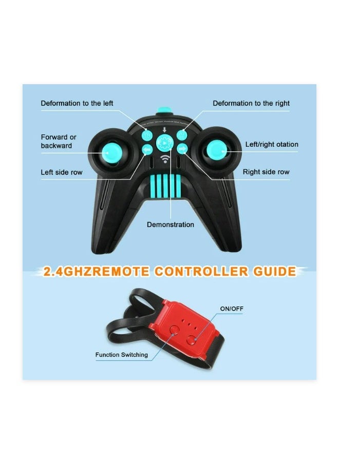 RC Stunt Car,Gesture Sensing Electric Car,4WD Remote Control Car Transform with Light & Music