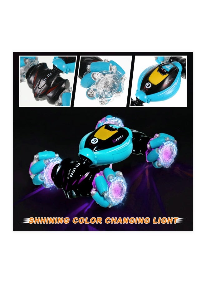 RC Stunt Car,Gesture Sensing Electric Car,4WD Remote Control Car Transform with Light & Music