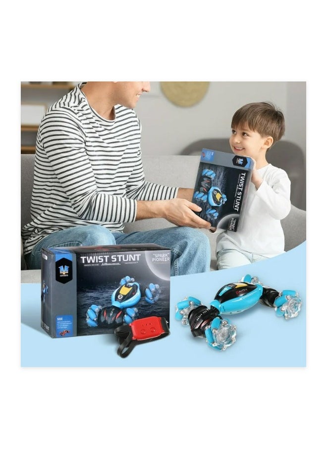 RC Stunt Car,Gesture Sensing Electric Car,4WD Remote Control Car Transform with Light & Music