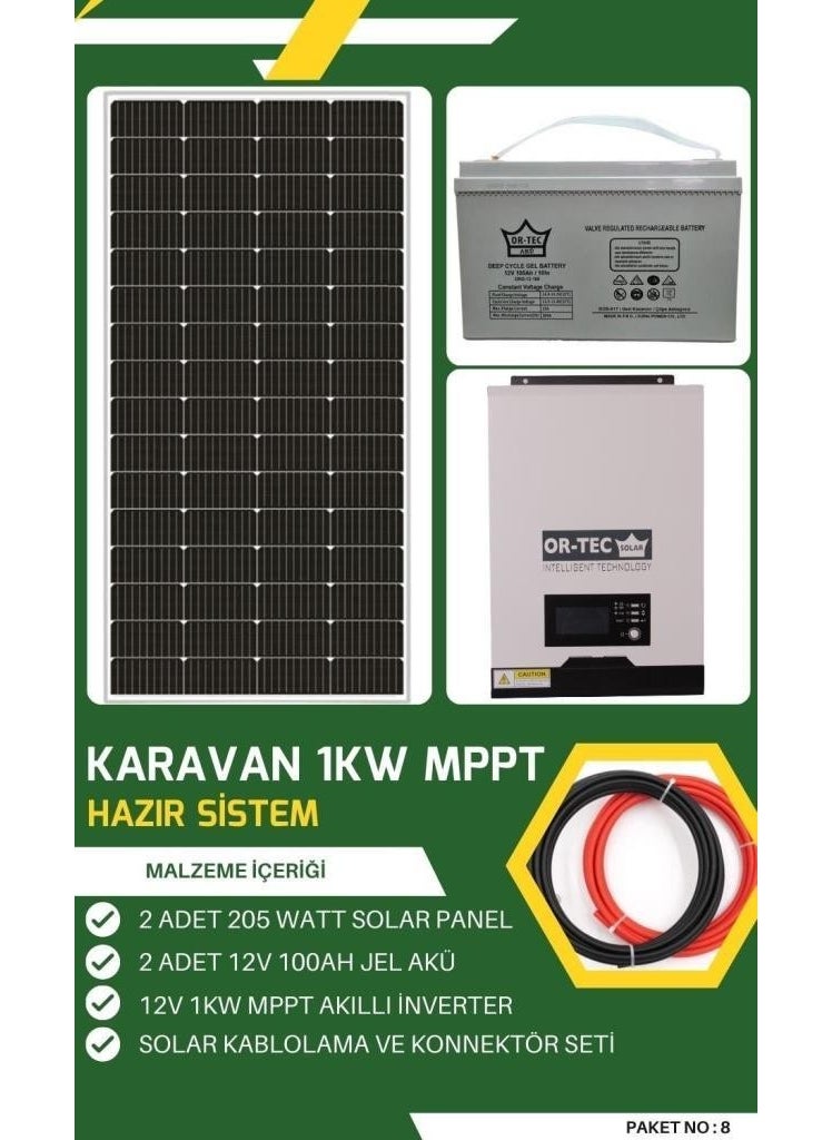 Caravan Solar Powered 1kw Mppt Solar System No: 8
