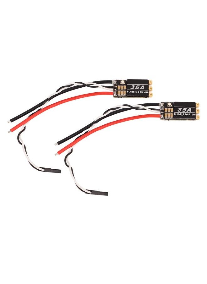 2Pcs RC Brushless ESC 35A Disturbance Resistant RC Drone ESC for FPV Across Machines 4 Axies Drone