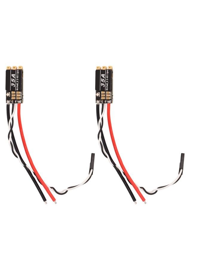 2Pcs RC Brushless ESC 35A Disturbance Resistant RC Drone ESC for FPV Across Machines 4 Axies Drone