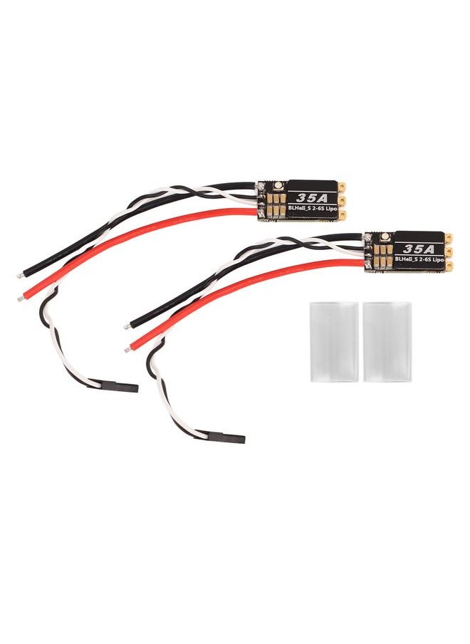2Pcs RC Brushless ESC 35A Disturbance Resistant RC Drone ESC for FPV Across Machines 4 Axies Drone