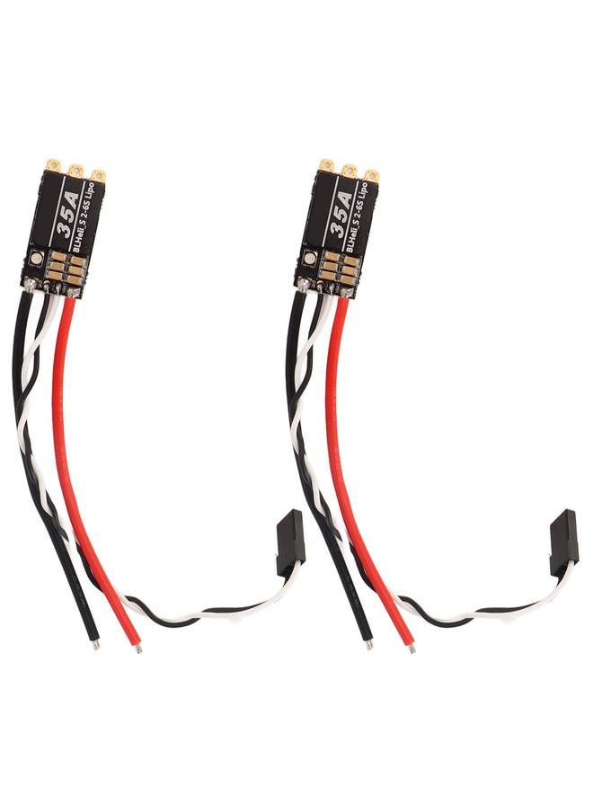2Pcs RC Brushless ESC 35A Disturbance Resistant RC Drone ESC for FPV Across Machines 4 Axies Drone
