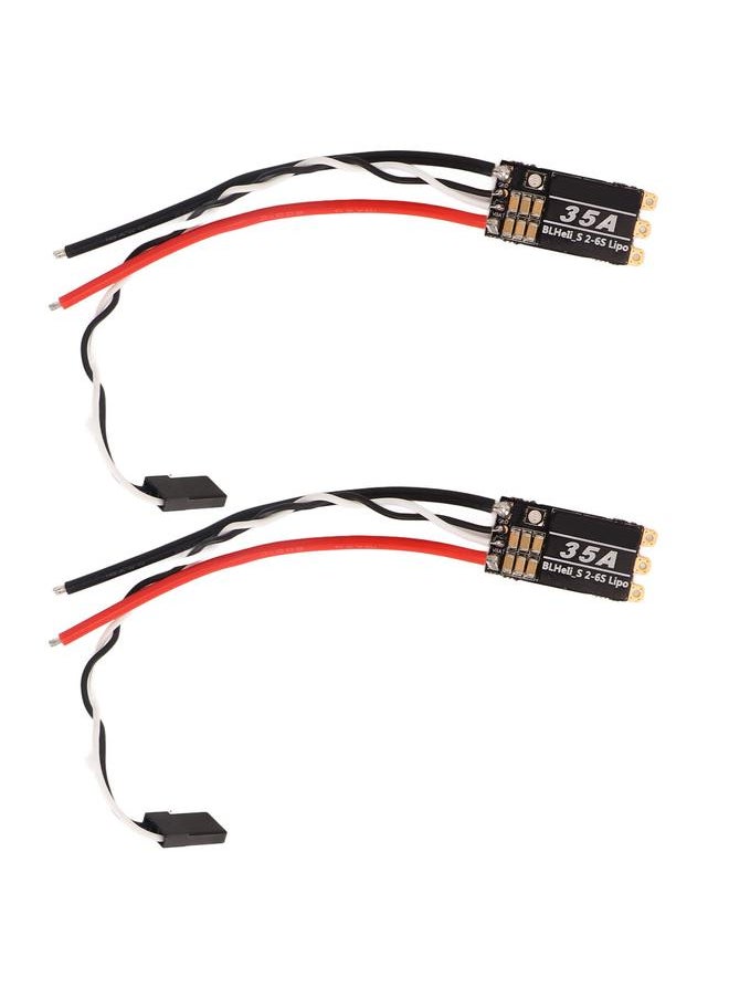 2Pcs RC Brushless ESC 35A Disturbance Resistant RC Drone ESC for FPV Across Machines 4 Axies Drone