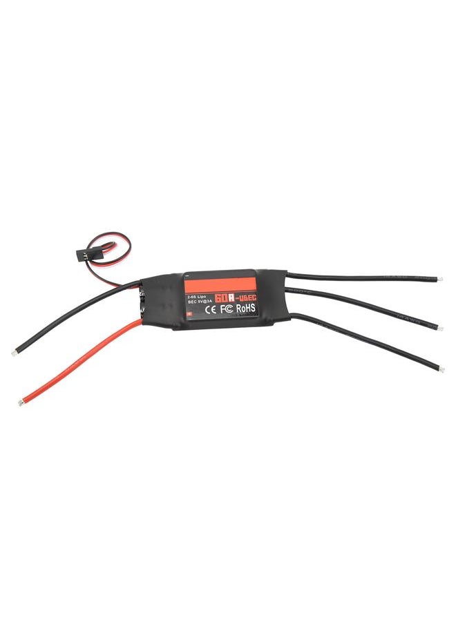 60A RC Brushless Motor Electric Speed Controller with UBEC for 4 Axis Remote Control Aircraft Helicopter Quadcopter